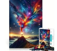Puzzle "Montagne spaziali vibranti" per adulti,1000 pezzi,gioco stimolante per la mente,dimensioni uniformi,pezzi precisi,ideale da portare in viaggio,gioco per allenare la mente,regalo perfetto