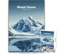 Puzzle Monte Vinson Antartide 1000 pezzi Gioco educativo per la concentrazione mentale Idea regalo speciale commovente Dimensioni 50x75cm