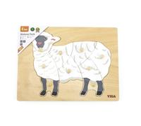 Puzzle Montessori in legno a incastro - pecora VIGA