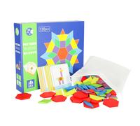 Puzzle Montessori in legno a mosaico 155 pezzi