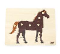 Puzzle Montessori in legno Cavallo VIGA