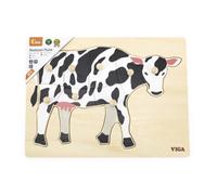 Puzzle Montessori in legno - mucca VIGA