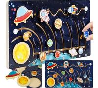 puzzle montessori in legno sistema solare