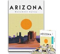 Puzzle Monument Valley per adulti 1000 pezzi, per ammazzare il tempo durante le vacanze Ogni pezzo è unico Gioco stimolante e divertente per tutta la famiglia, 38x26cm