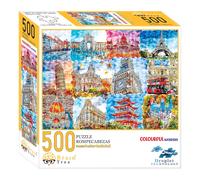 Puzzle Monumenti a Colori Brain Tree 500 Pezzi