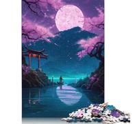 Puzzle Moonlight The Lake per adulti, 1500 pezzi, puzzle rettangolare in cartone, regalo per uomo, per ragazzo o ragazza, 1500 pezzi (85x57 cm)