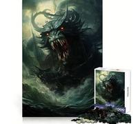 Puzzle "Mostri Marini in Rabbia" da 1000 pezzi per adolescenti, gioco per allenare la mente, attività artistiche e ricreative, regalo stagionale (38x26cm)
