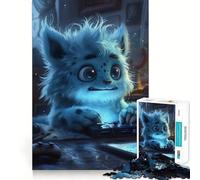 Puzzle "Mostro Blu Non Soffice" per Adulti,1000 Pezzi,Gioco di Memoria e Allenamento per la Mente,Taglio Preciso,Finitura Premium,Modo Coinvolgente per Passare il Tempo Libero (38x26cm)