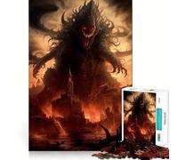 Puzzle "Mostro dagli occhi rossi" per adulti, 1000 pezzi, rompicapo, per il tempo libero a casa, da assemblare, regalo di compleanno (38x52cm)