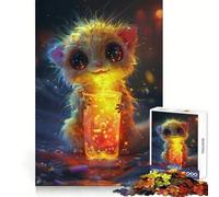 Puzzle "Mostro della Bevanda Non Fluffy" da 1000 pezzi, esercizio per la mente, svago rilassante, taglio di precisione, regalo significativo (50x75cm)