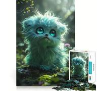 Puzzle Mostro Fiore Soffice da 1000 pezzi,gioco cognitivo divertente,taglio di precisione, alleviare lo stress (38x52cm)