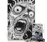 Puzzle "Mostro Urlante" da 1000 pezzi per adolescenti: migliora la memoria, rilassa e crea un'atmosfera magica (38x26cm)
