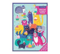 Puzzle Mudpuppy con desideri Festa dei Gatti 12 pezzi