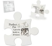 Puzzle Muro Arte Cucciolo Cane Gatto Said With Sentiment Staffa a Placca Insegna