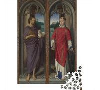 Puzzle museo Hans Memling 1000 Pezzi, Divertimento Per Adulti, Multicolore Rompicapo Di Legno opere d'arte famose nel mondo, Impegnativo Puzzles arte. Per Giovani Regali