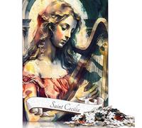 Puzzle musicale di Santa Cecilia, patrona, per adulti e adolescenti, 1000 pezzi, puzzle di carta per adolescenti, regali, gioco rompicapo, 1000 pezzi (75x50 cm)