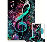Puzzle musicale Sinfonia da 1000 pezzi per ragazzi, gioco stimolante per il tempo libero, taglio preciso, (50x75cm)