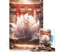 Puzzle Mystic Kitsune Gateway per ragazzi, 1000 pezzi, giocattolo rilassante e divertente, opera d'arte dai contorni netti, da collezione (38x26cm)