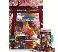 Puzzle Mystic Kitsune Gateway per ragazzi, 1000 pezzi, gioco di logica fine, morbido, rilassante, bordi puliti, regalo di alta qualità (50x75cm)