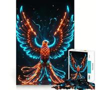 Puzzle Mystic Phoenix da 1000 pezzi per adulti, gioco di concentrazione e divertimento silenzioso con bordi netti, ideale come regalo di Babbo Natale (38x52cm)