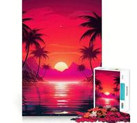 Puzzle Mystic Synthwave Odyssey per adolescenti, 1000 pezzi, giocattolo rilassante e divertente, opera d'arte dai contorni netti, oggetto da collezione (38x26cm)