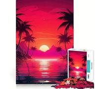 Puzzle Mystic Synthwave Odyssey per adulti, 1000 pezzi, gioco di logica, divertimento rilassante, bordi lisci, regalo speciale (38x52cm)
