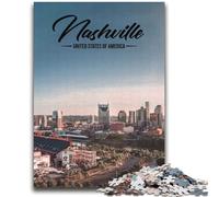 Puzzle Nashville 2000 pezzi per adulti e adolescenti, antistress, vacanze, ammazza tempo, migliora l'amore tra coppie, 2000 pezzi (70x100cm)