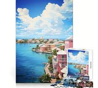 Puzzle NASSAU con dipinto ad olio per ragazzi, 1000 pezzi, gioco mentale, svago divertente, taglio di alta qualità, regalo pensato con cura (38x52cm)