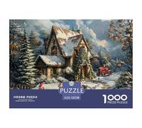 Puzzle Natale GRBASNDOU | 1000 Pezzi Per Un Natale Magico | Per Adulti | Misura 52x38cm/1000pcs