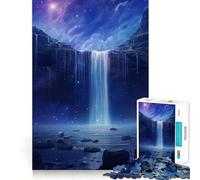 Puzzle naturalistico "Cascata nella foresta" per adulti,1000 pezzi,gioco di memoria,montaggio sicuro e stabile,gioco significativo per costruire connessioni (50x75cm)