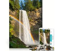 Puzzle naturalistico "Cascata nella foresta" per ragazzi,1000 pezzi,gioco stimolante per lo sviluppo mentale,pezzi di dimensioni uniformi e precisi,attività divertente per tutta la famiglia (50x75cm)