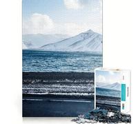 Puzzle naturalistico con montagna innevata, 1000 pezzi, per adulti, gioco di logica, divertente e rilassante, pezzo da collezione (50x75cm)
