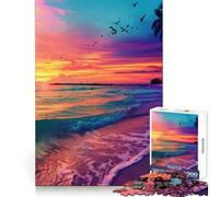 Puzzle naturalistico con paesaggio marino al tramonto,1000 pezzi,ideale per ragazzi Sviluppa la memoria,è facile da usare e offre un divertimento senza limiti Bordi netti Un regalo significativo