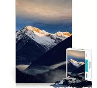 Puzzle naturalistico delle Alpi,1000 pezzi,gioco di logica e divertimento,design a incastro perfetto, riunioni di famiglia (50x75cm)