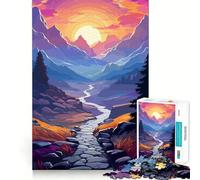 Puzzle naturalistico realistico per adulti, 1000 pezzi, stimolante per la mente, di alta qualità, con bordi decorati, da collezione (38x26cm)