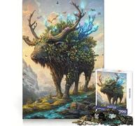 Puzzle Nature Spirit Elk per ragazzi, 1000 pezzi, stimola la memoria, rilassante, divertente, da assemblare, (38x26cm)