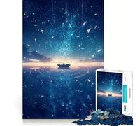 Puzzle Navigazione sotto le stelle di notte per adulti, 1000 pezzi, gioco intelligente, tranquillo, con un motivo rilassante da assemblare, (50x75cm)