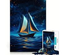 Puzzle "Navigazione sotto le stelle" per ragazzi, 1000 pezzi, gioco di logica e abilità, rilassante, taglio preciso, regalo perfetto (38x52cm)