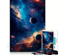 Puzzle Nebulosa con Pianeti e Stelle per Ragazzi, 1000 Pezzi, Gioco Mentale, Tempo Libero, Divertimento, Taglio Premium, Regalo Premuroso (38x26cm)