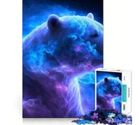 Puzzle Nebulosa Orso Polare da 1000 pezzi per adulti, gioco intelligente, passatempo per la casa, bordi lisci, oggetto da collezione (38x26cm)