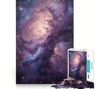 Puzzle Nebulosa Viola da 1000 pezzi per adulti, sfida mentale, gioco per il tempo libero, ritaglio chiaro, (38x52cm)