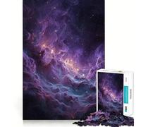 Puzzle Nebulosa Viola e Blu nello Spazio, 1000 Pezzi, per Adulti, Gioco di Concentrazione e Allenamento per la Casa, Tempo Libero, Bordo Preciso, Regalo di Babbo Natale (38x26cm)