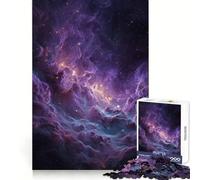 Puzzle Nebulosa Viola e Blu nello Spazio, 1000 Pezzi, per Adulti, Gioco di Concentrazione e Allenamento per la Casa, Tempo Libero, Bordo Preciso, Regalo di Babbo Natale (38x26cm)