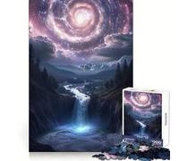 Puzzle Nebulose Cascata Cosmica da 1000 pezzi per adulti, gioco di logica chiaro, divertimento rilassante, taglio perfetto, regalo elegante (50x75cm)