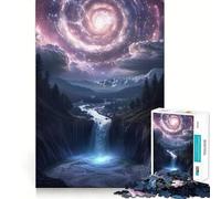 Puzzle Nebulose Cascata Cosmica da 1000 pezzi per adulti, gioco di logica chiaro, divertimento rilassante, taglio perfetto, regalo elegante (50x75cm)
