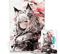 Puzzle Nekomimi giapponese a inchiostro, difficile, per adulti, 1000 pezzi, gioco di logica, divertente e rilassante, opera d'arte ben definita (50x75cm)
