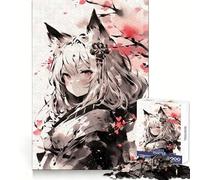 Puzzle Nekomimi giapponese da 1000 pezzi per adulti, gioco di logica e svago, bordi lisci, regalo perfetto (38x52cm)
