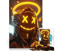 Puzzle Neon Angel Smiley per adolescenti, 1000 pezzi, per migliorare la memoria, calma e relax, design da assemblare, regalo classico (50x75cm)