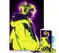 Puzzle Neon Anime Boy per adulti, 1000 pezzi, Logic Boost Toy Group, Joy Premium Edge, sorpresa di compleanno (38x52cm)