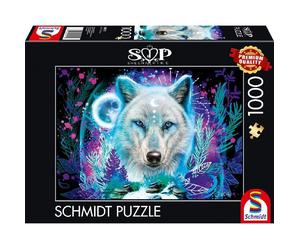 Puzzle Neon Arctic Wolf - 1000 pz - Schmidt 58515